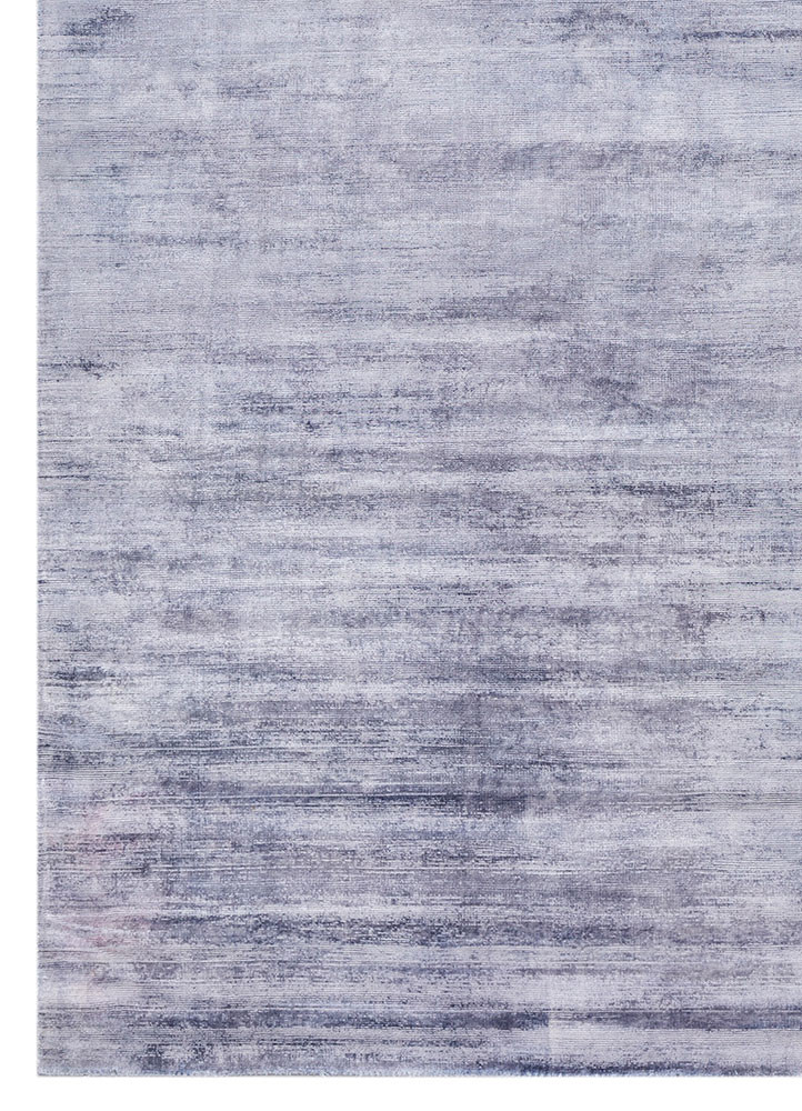 aprezo grey and black viscose hand loom Rug - Corner aprezo grey and black viscose hand loom Rug - Corner