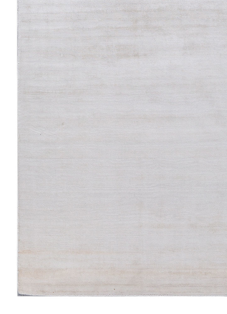 aprezo ivory viscose hand loom Rug - Corner aprezo ivory viscose hand loom Rug - Corner