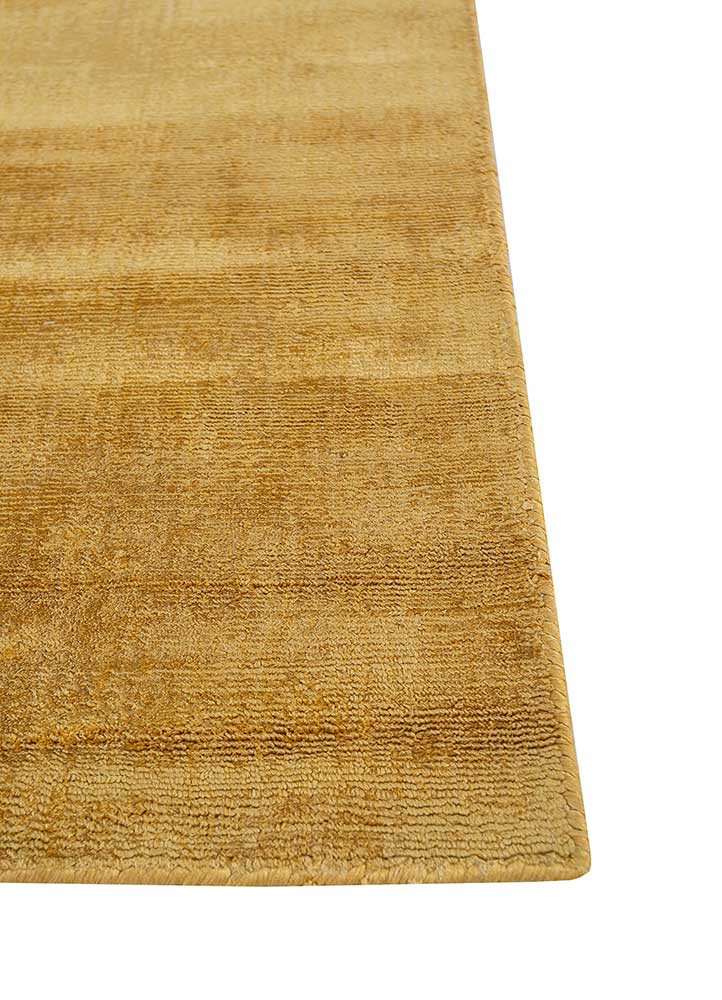 basis gold viscose hand loom Rug - Corner