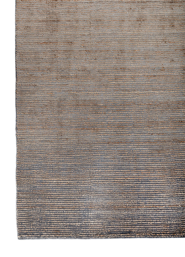 jean beige and brown wool hand loom Rug - Corner jean beige and brown wool hand loom Rug - Corner