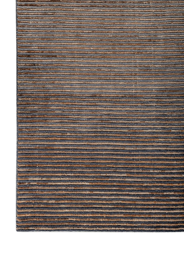 jean beige and brown jute and hemp hand loom Rug - Corner jean beige and brown jute and hemp hand loom Rug - Corner