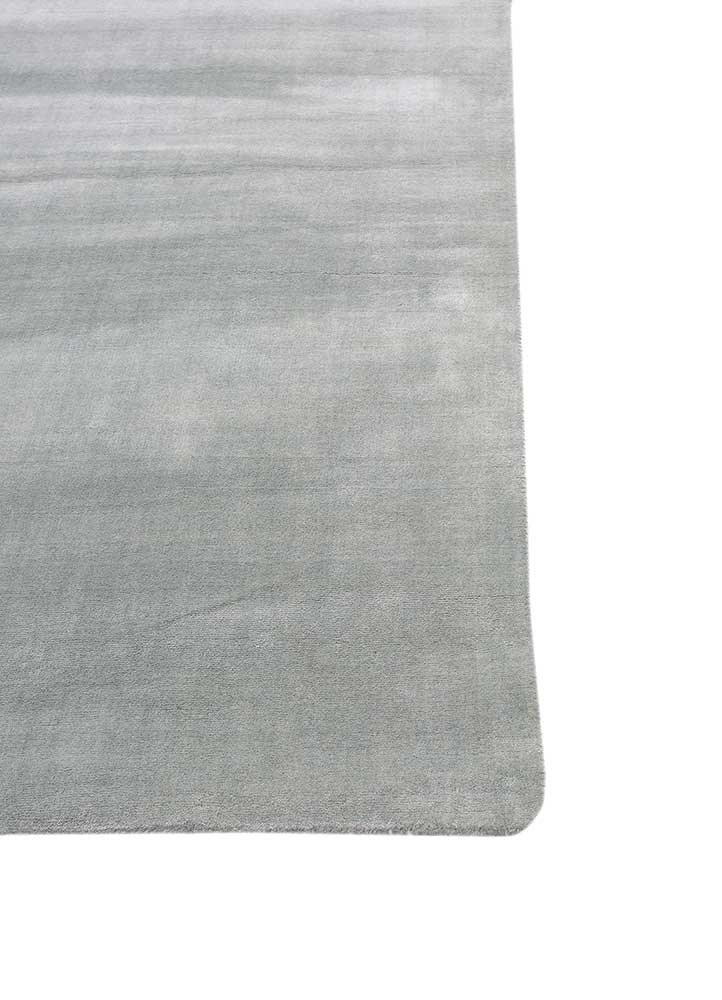 basis blue wool hand loom Rug - Corner basis blue wool hand loom Rug - Corner