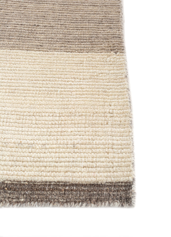 tesoro grey and black wool hand loom Rug - Corner tesoro grey and black wool hand loom Rug - Corner