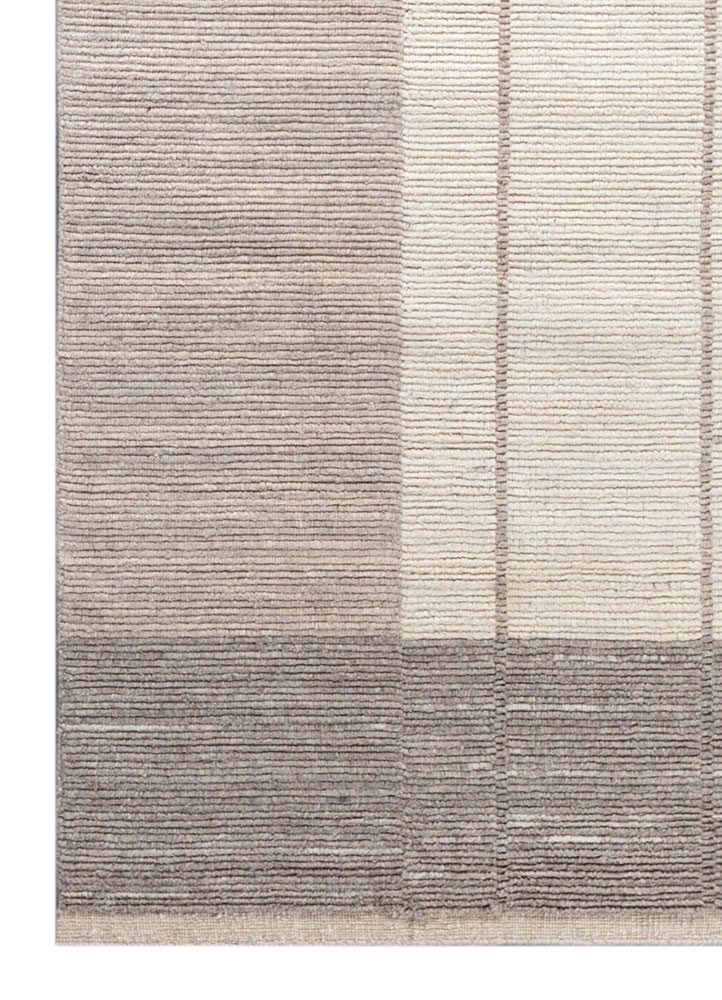 tesoro ivory wool hand loom Rug - Corner tesoro ivory wool hand loom Rug - Corner