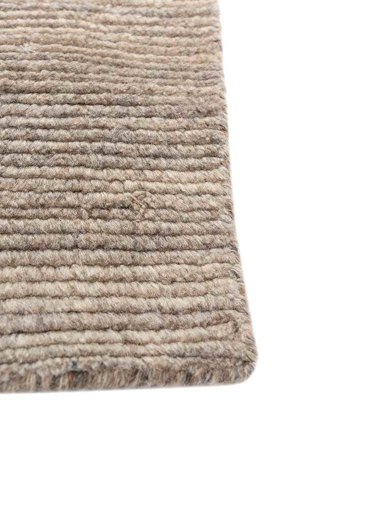 jean grey and black wool hand loom Rug - Corner jean grey and black wool hand loom Rug - Corner