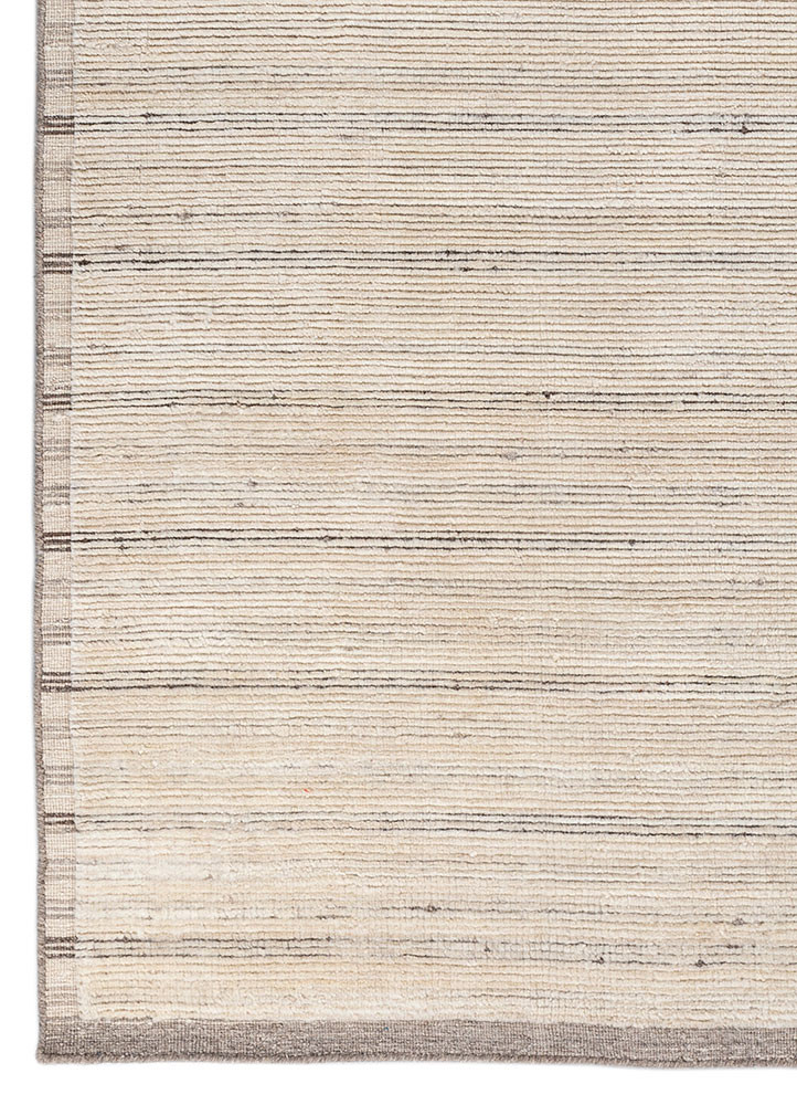 tesoro ivory wool hand loom Rug - Corner tesoro ivory wool hand loom Rug - Corner