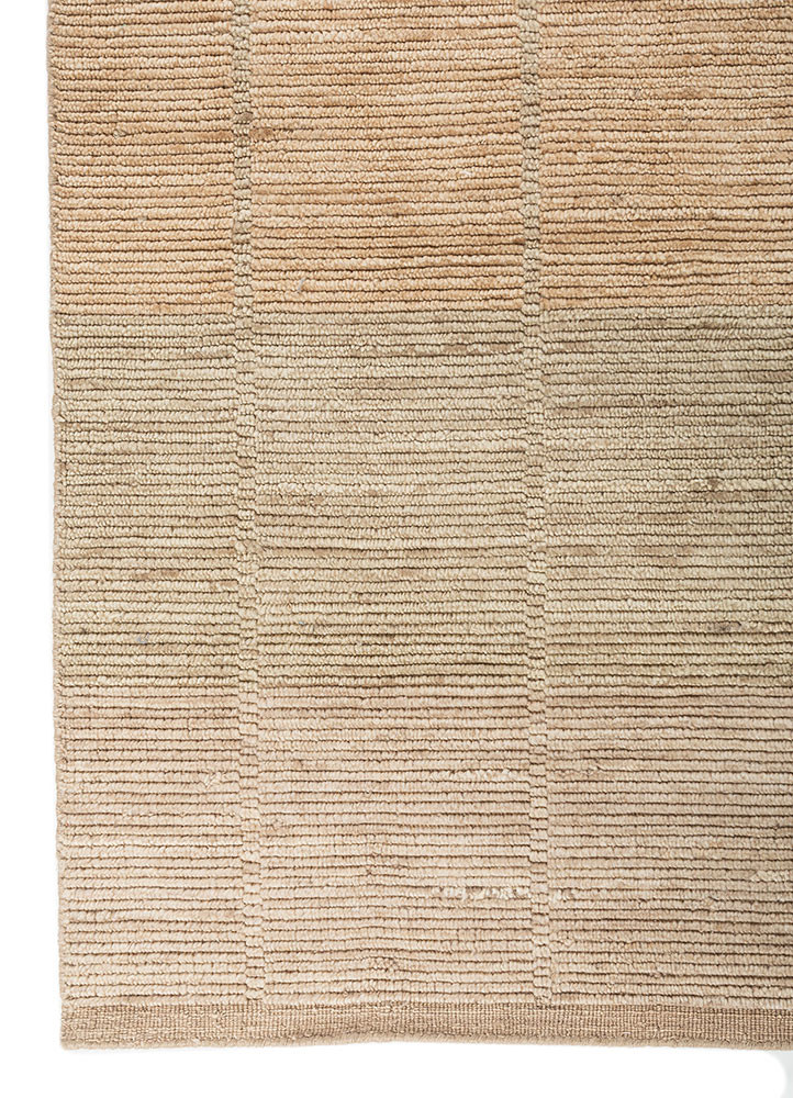 saga beige and brown wool hand loom Rug - Corner saga beige and brown wool hand loom Rug - Corner