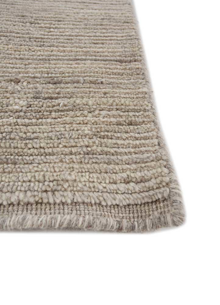 saga beige and brown wool hand loom Rug - Corner saga beige and brown wool hand loom Rug - Corner