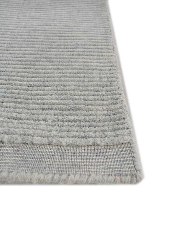 jean blue wool hand loom Rug - Corner jean blue wool hand loom Rug - Corner