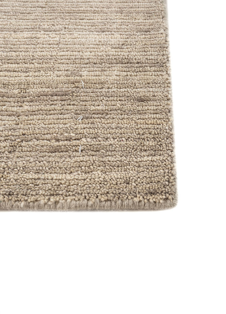 saga beige and brown wool hand loom Rug - Corner saga beige and brown wool hand loom Rug - Corner