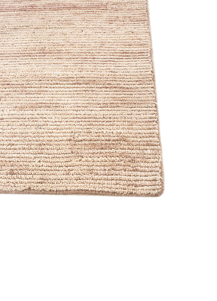 saga beige and brown wool hand loom Rug - Corner saga beige and brown wool hand loom Rug - Corner