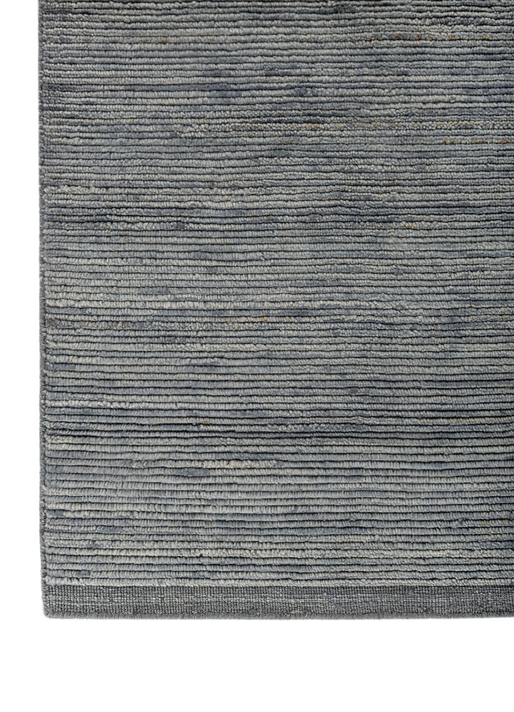 saga blue wool hand loom Rug - Corner saga blue wool hand loom Rug - Corner