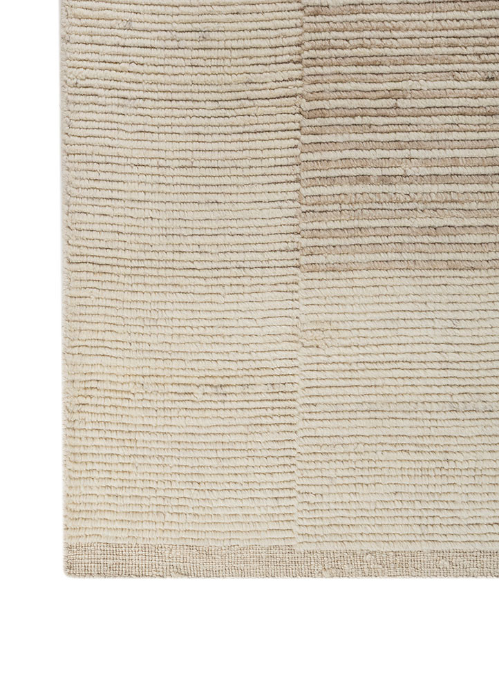 tesoro ivory wool hand loom Rug - Corner tesoro ivory wool hand loom Rug - Corner