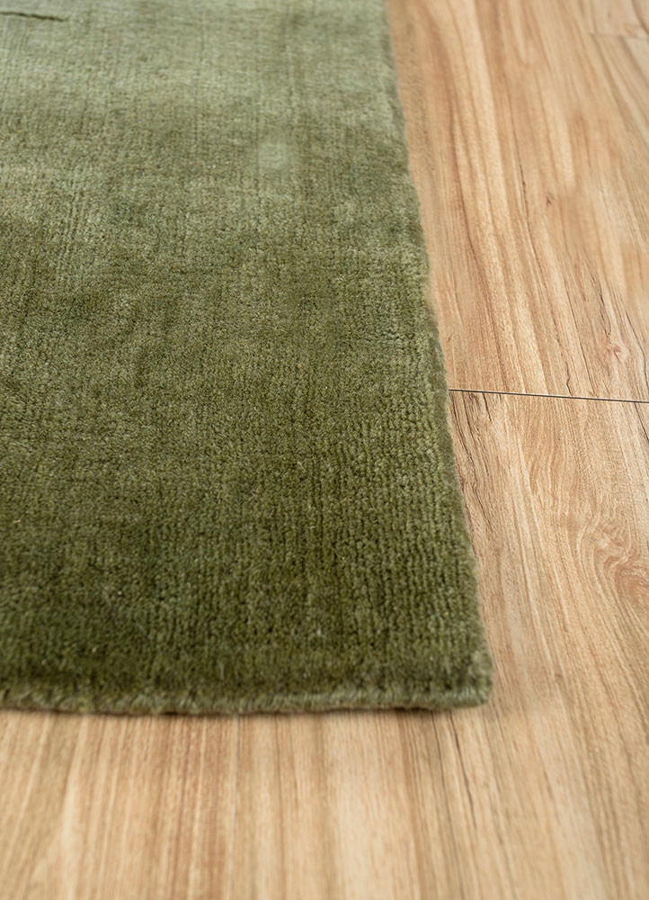 jean blue wool hand loom Rug - Corner jean blue wool hand loom Rug - Corner