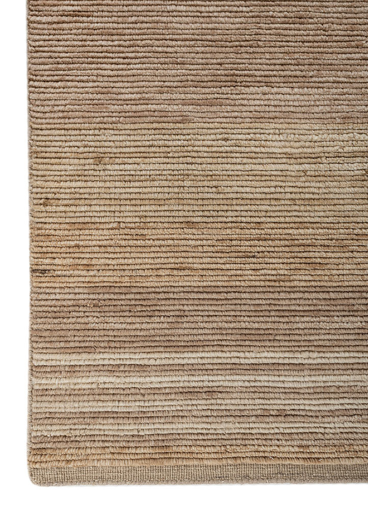 saga beige and brown wool hand loom Rug - Corner saga beige and brown wool hand loom Rug - Corner