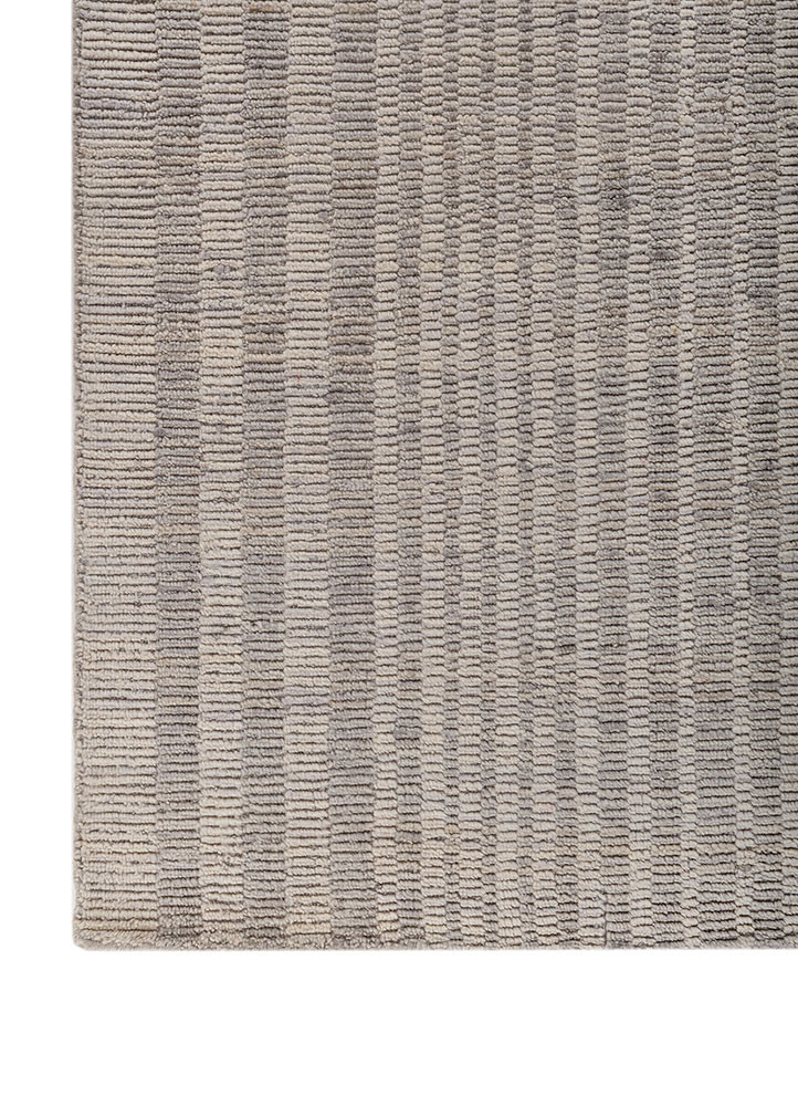 saga grey and black wool hand loom Rug - Corner saga grey and black wool hand loom Rug - Corner