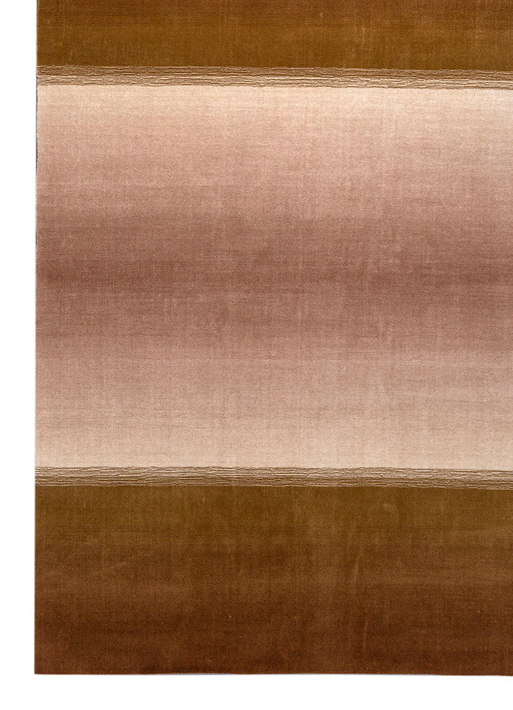 jean red and orange wool hand loom Rug - Corner