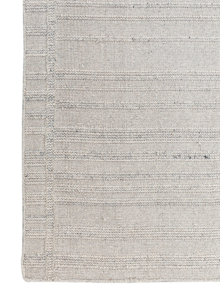 aprezo ivory wool flat weaves Rug - Corner aprezo ivory wool flat weaves Rug - Corner