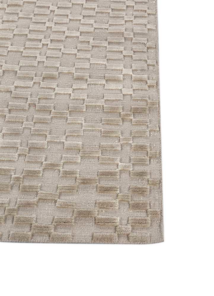 basis grey and black wool hand loom Rug - Corner basis grey and black wool hand loom Rug - Corner