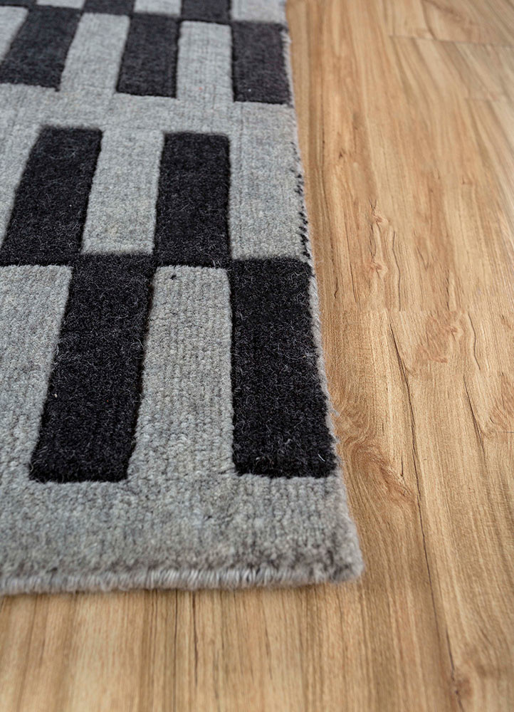 jean ivory wool hand loom Rug - Corner jean ivory wool hand loom Rug - Corner