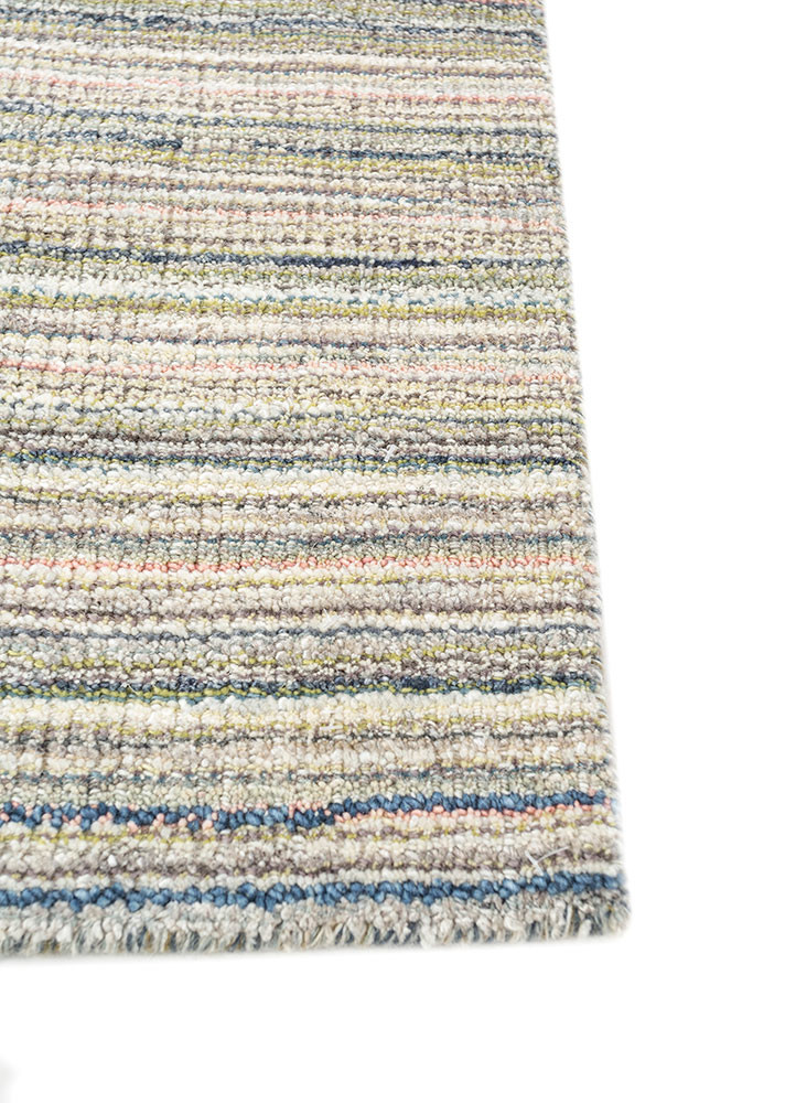 saga grey and black wool and viscose hand loom Rug - Corner saga grey and black wool and viscose hand loom Rug - Corner