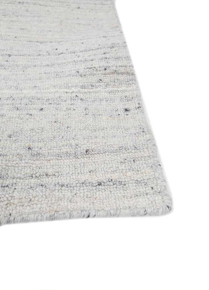 saga blue wool and viscose hand loom Rug - Corner saga blue wool and viscose hand loom Rug - Corner