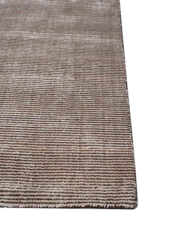basis ivory wool and viscose hand loom Rug - Corner basis ivory wool and viscose hand loom Rug - Corner