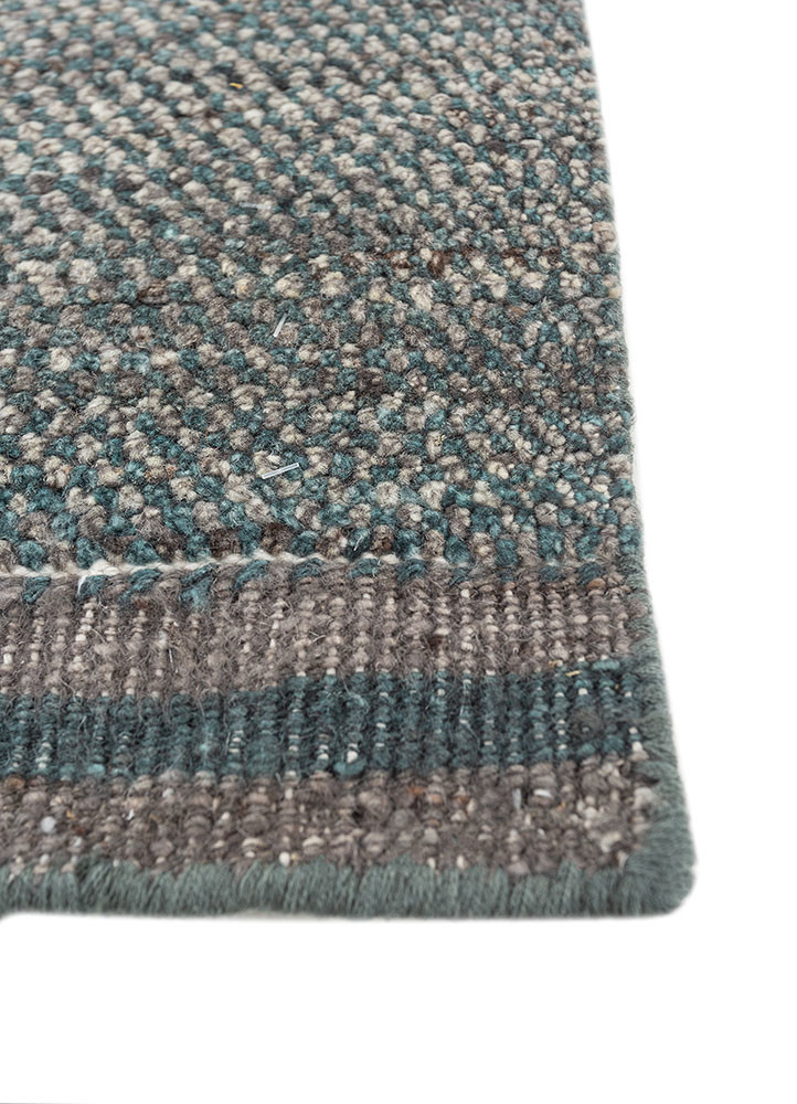 manifest blue afghan wool hand knotted Rug - Corner manifest blue afghan wool hand knotted Rug - Corner