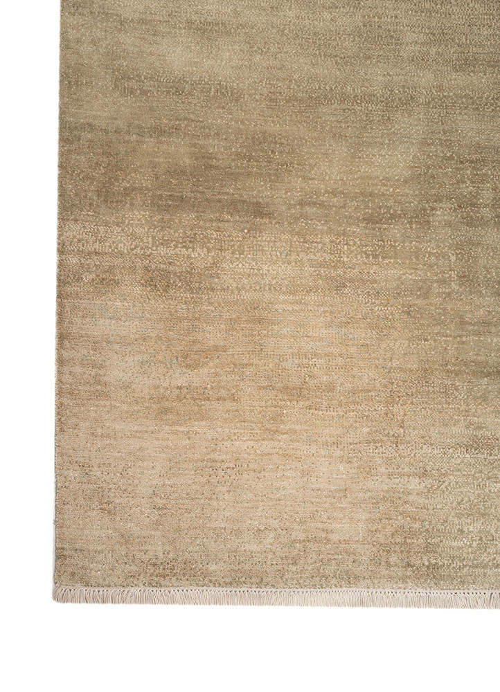 aprezo green wool and silk hand knotted Rug - Corner aprezo green wool and silk hand knotted Rug - Corner