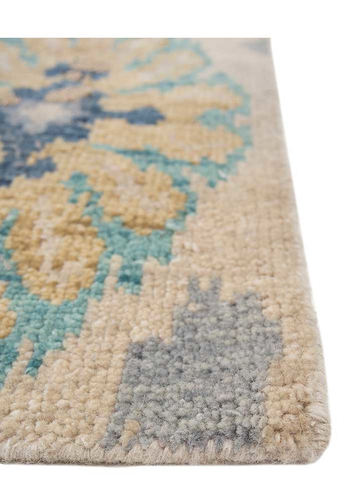 savana ivory wool hand knotted Rug - Corner savana ivory wool hand knotted Rug - Corner