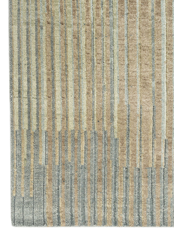 blythe green wool hand knotted Rug - Corner blythe green wool hand knotted Rug - Corner