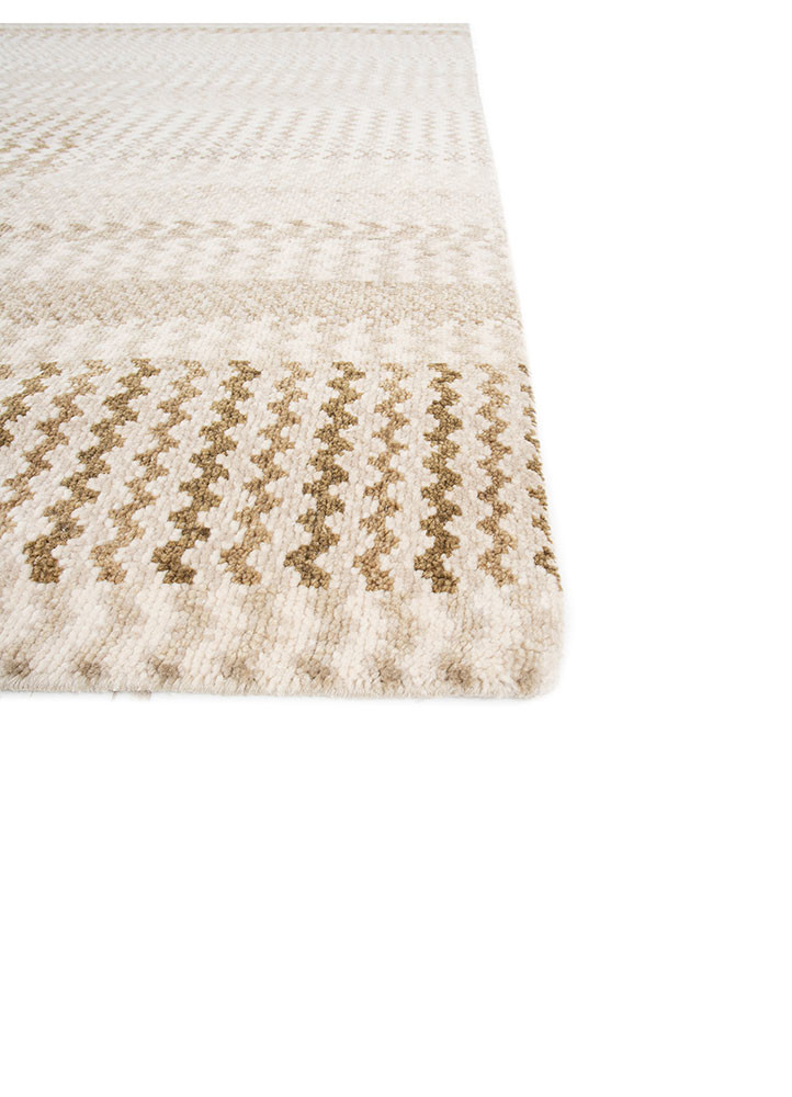 savana ivory wool hand knotted Rug - Corner savana ivory wool hand knotted Rug - Corner