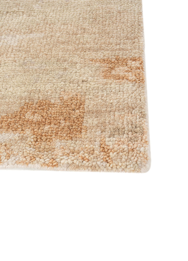 uvenuti ivory wool hand knotted Rug - Corner uvenuti ivory wool hand knotted Rug - Corner