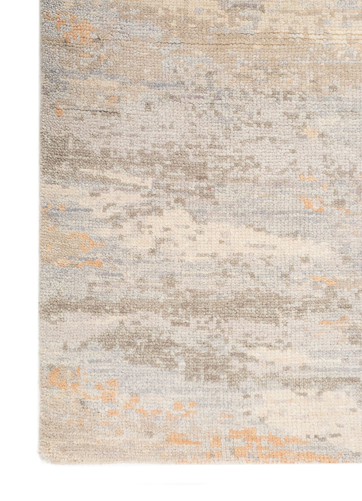 uvenuti grey and black wool hand knotted Rug - Corner