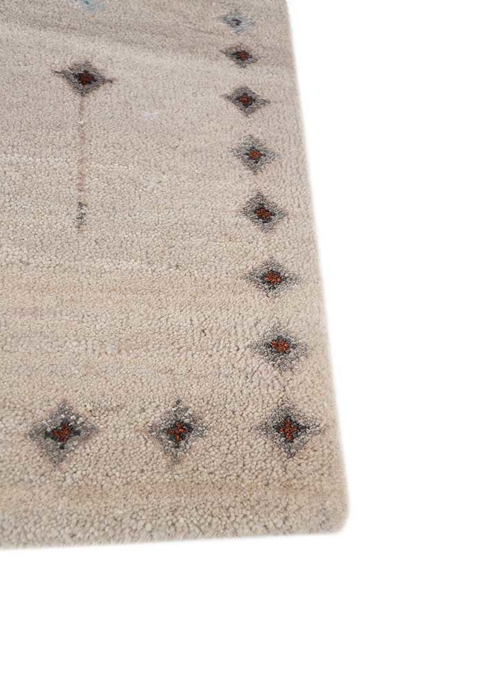 manchaha ivory wool and bamboo silk hand knotted Rug - Corner manchaha ivory wool and bamboo silk hand knotted Rug - Corner
