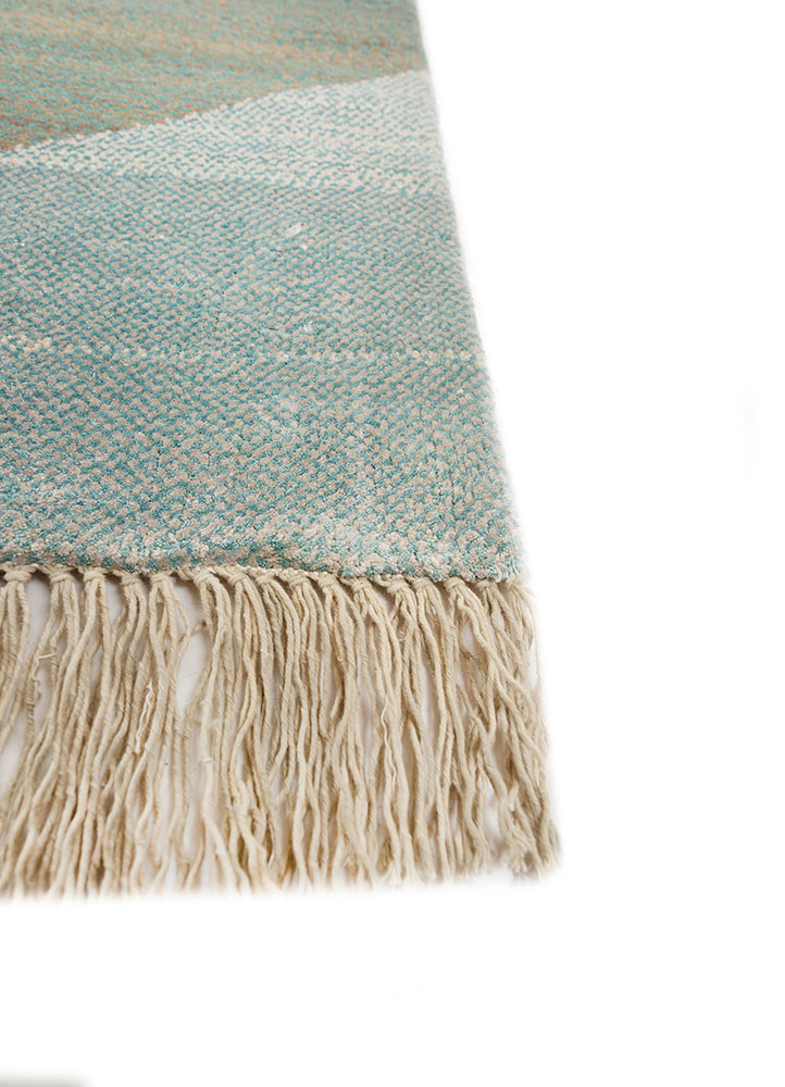 manchaha green wool and bamboo silk hand knotted Rug - Corner manchaha green wool and bamboo silk hand knotted Rug - Corner