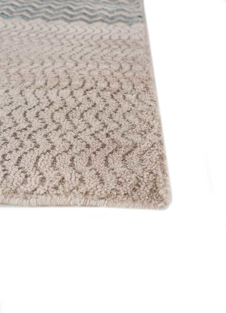 manchaha ivory wool and bamboo silk hand knotted Rug - Corner manchaha ivory wool and bamboo silk hand knotted Rug - Corner