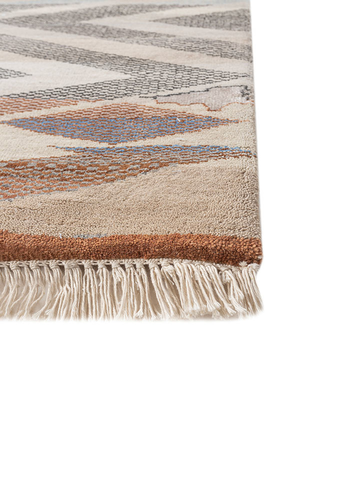 manchaha grey and black wool and bamboo silk hand knotted Rug - Corner manchaha grey and black wool and bamboo silk hand knotted Rug - Corner