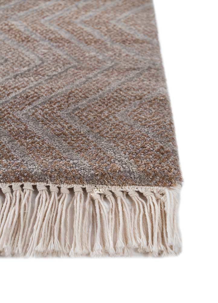 manchaha grey and black wool and bamboo silk hand knotted Rug - Corner manchaha grey and black wool and bamboo silk hand knotted Rug - Corner