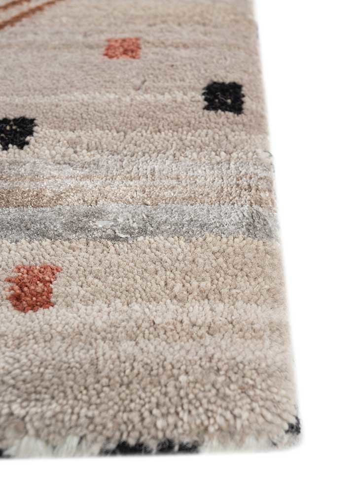 freedom manchaha ivory wool and bamboo silk hand knotted Rug - Corner freedom manchaha ivory wool and bamboo silk hand knotted Rug - Corner