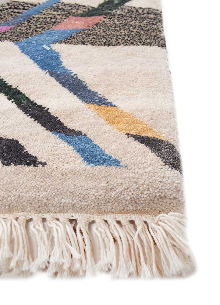 Freedom Manchaha Ivory Hand Knotted Wool and Bamboo Silk RugsLes8176