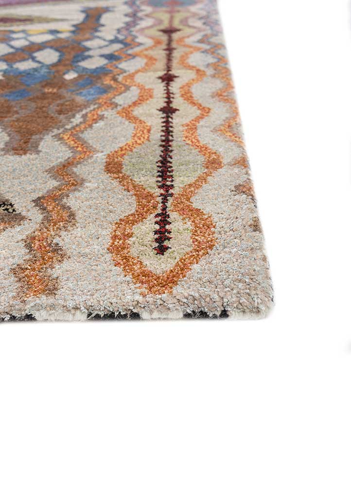 Freedom Manchaha Ivory Hand Knotted Wool and Bamboo Silk Rugs Les8181