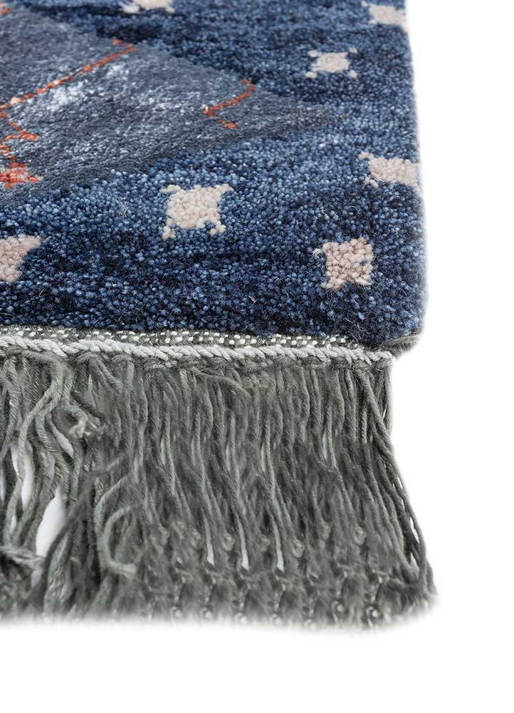 Freedom Manchaha Blue Hand Knotted Wool and Bamboo Silk RugsLes8203Jaipur Rugs