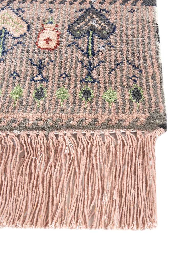 freedom manchaha grey and black wool and bamboo silk hand knotted Rug - Corner freedom manchaha grey and black wool and bamboo silk hand knotted Rug - Corner
