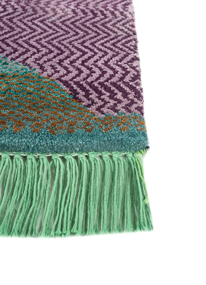 freedom manchaha green wool and bamboo silk hand knotted Rug - Corner freedom manchaha green wool and bamboo silk hand knotted Rug - Corner