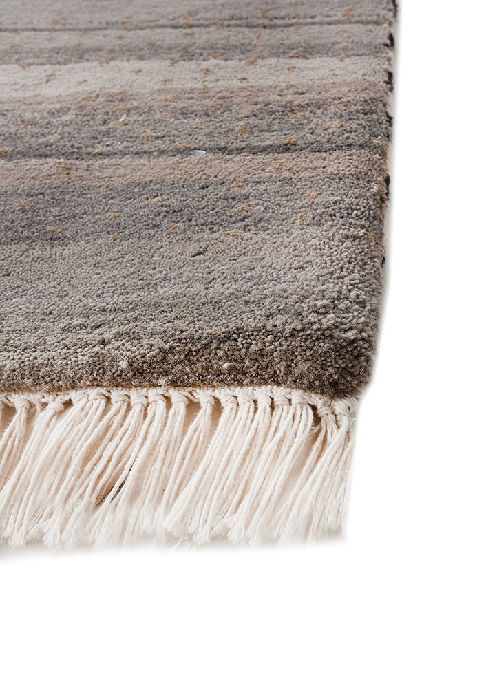 freedom manchaha grey and black wool and bamboo silk hand knotted Rug - Corner freedom manchaha grey and black wool and bamboo silk hand knotted Rug - Corner