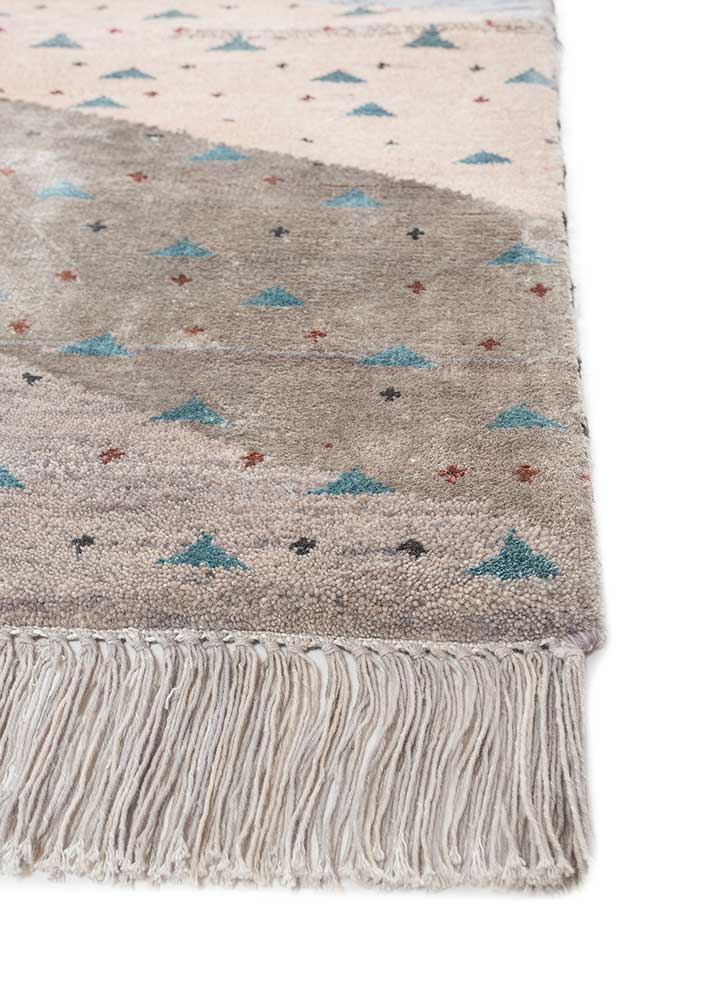 Freedom Manchaha Beige & Brown Hand Knotted Wool & Bamboo Freedom Manchaha Beige & Brown Hand Knotted Wool & Bamboo