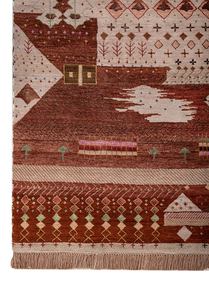freedom manchaha pink and purple wool and bamboo silk hand knotted Rug - Corner freedom manchaha pink and purple wool and bamboo silk hand knotted Rug - Corner
