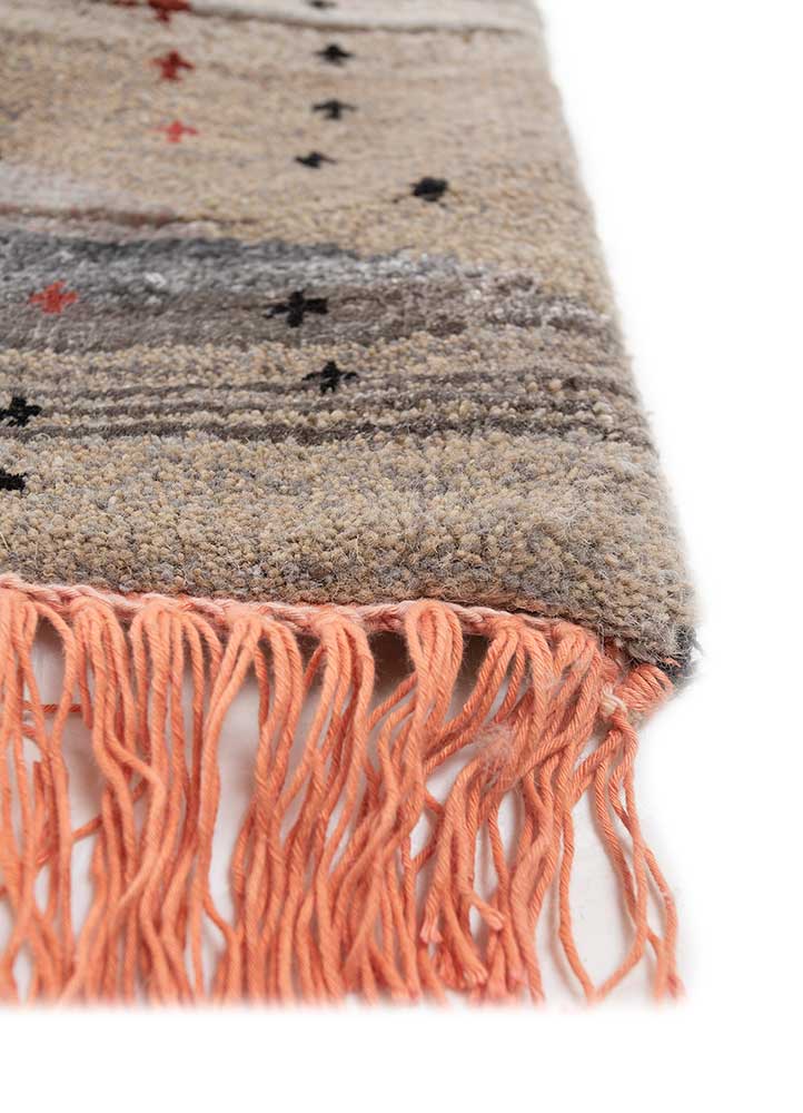 Freedom Manchaha Grey and Black Hand Knotted Wool and Bamboo Silk Rugs