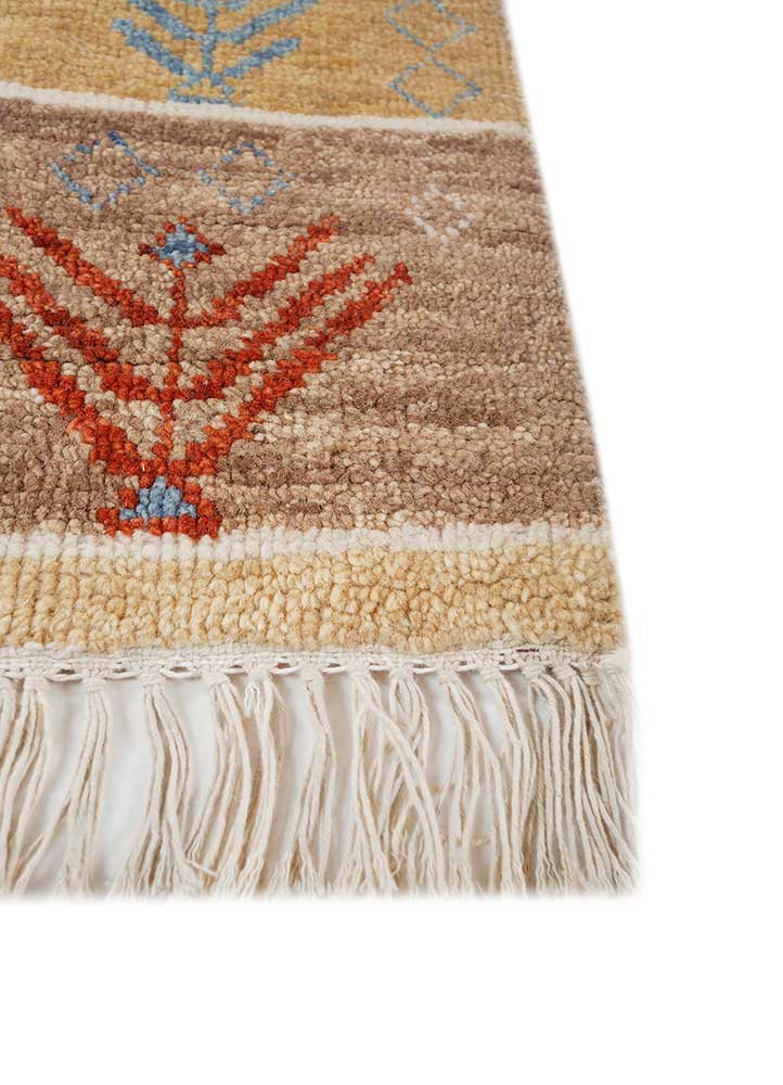 manchaha ivory wool hand knotted Rug - Corner manchaha ivory wool hand knotted Rug - Corner